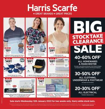 Harris Scarfe catalogue
