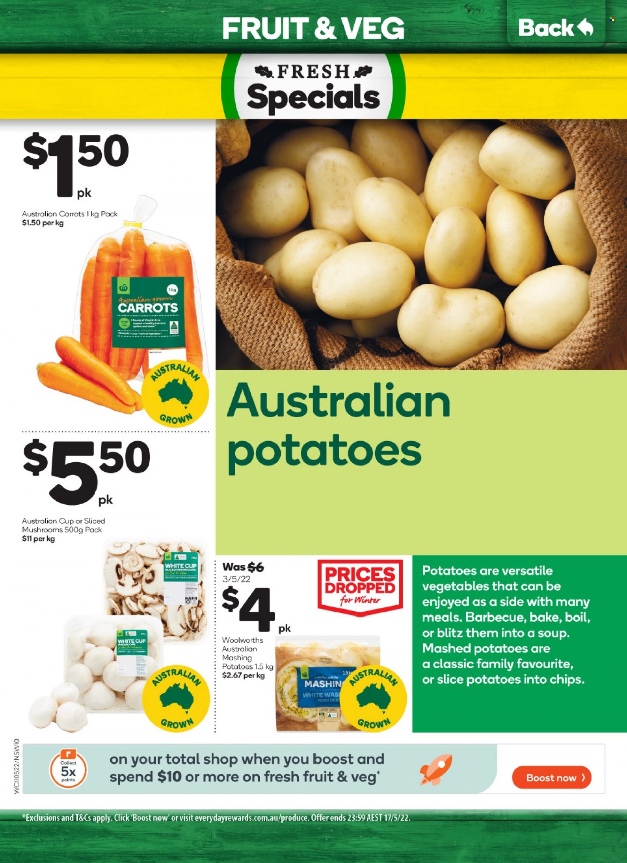 Woolworths catalogue  - 11.5.2022 - 17.5.2022. Page 10.