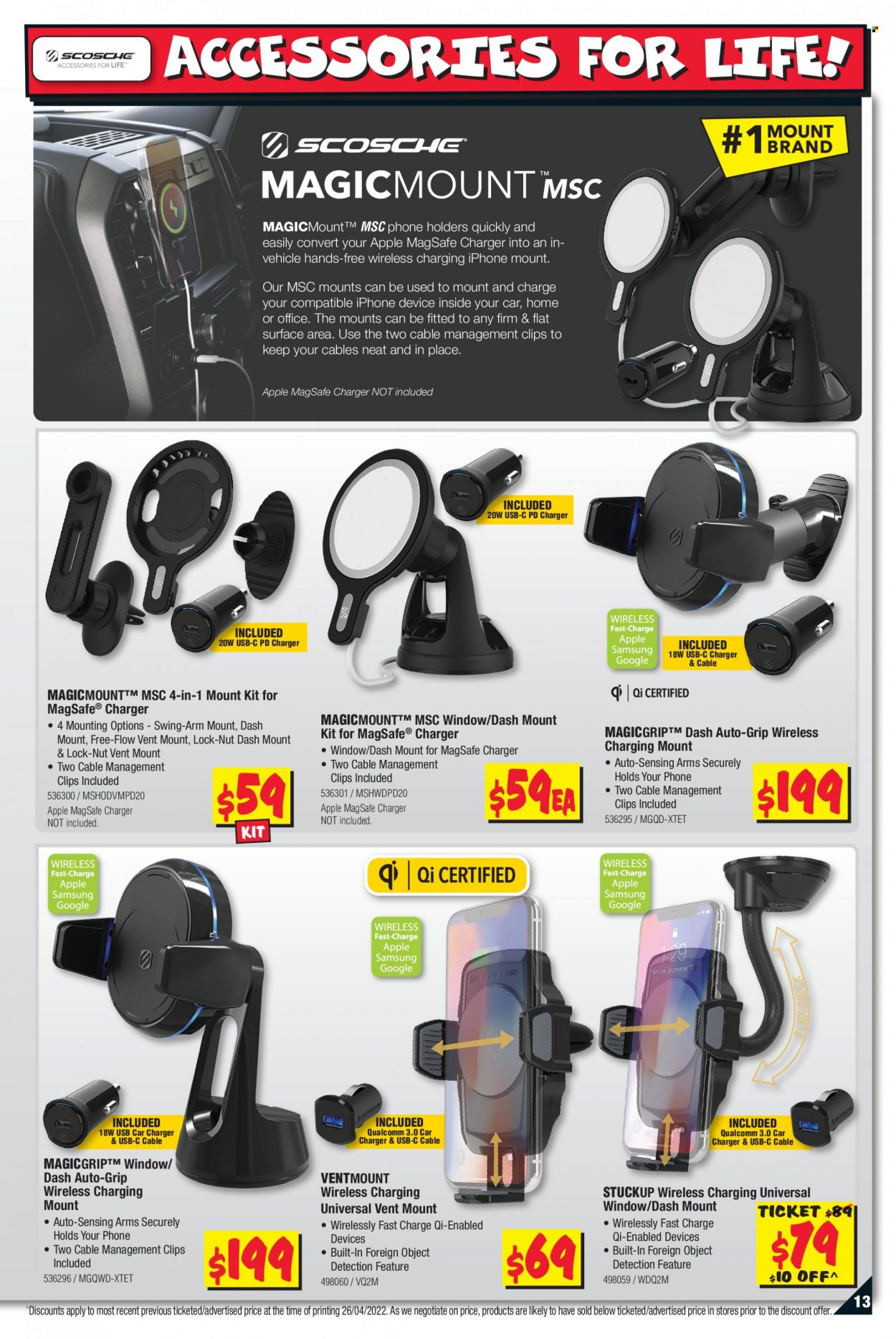 JB Hi-Fi Catalogue - 9 May 2022 - 22 May 2022 - Sales products - Apple, iPhone, mobile phone holder. Page 13.