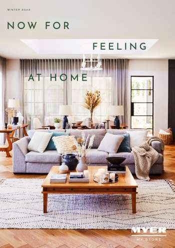 Myer catalogue - Now For Feeling At Home