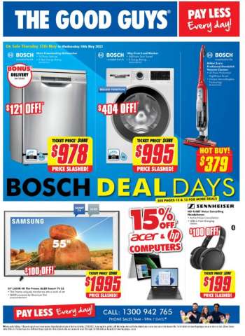 The Good Guys catalogue - Bosch Deal Days!