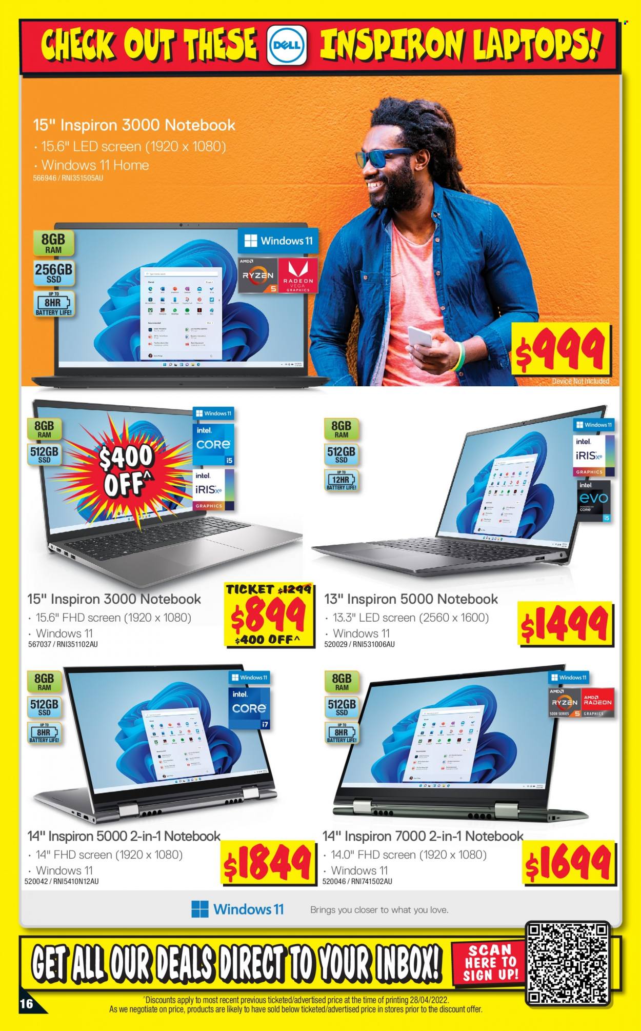 JB Hi-Fi Catalogue - 12 May 2022 - 25 May 2022 - Sales products - laptop, notebook, Inspiron. Page 16.