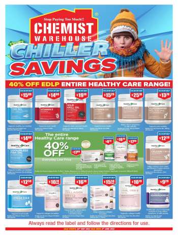 Chemist Warehouse catalogue - Chiller Savings