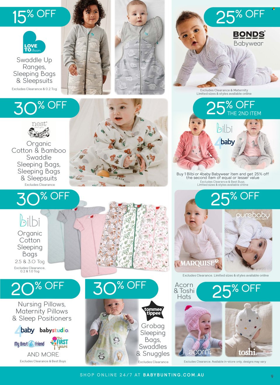 Baby Bunting catalogue  - 27.7.2022 - 21.8.2022. Page 9.