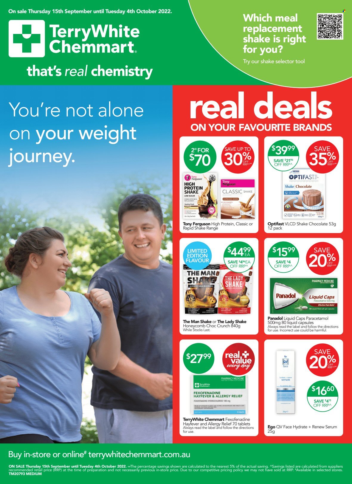 TerryWhite Chemmart catalogue  - 15.9.2022 - 4.10.2022. Page 1.