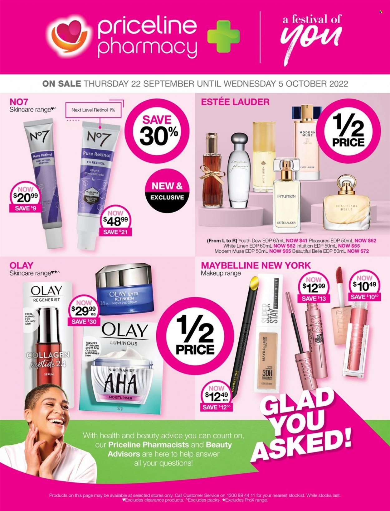 Priceline Pharmacy catalogue  - 22.9.2022 - 5.10.2022. Page 1.