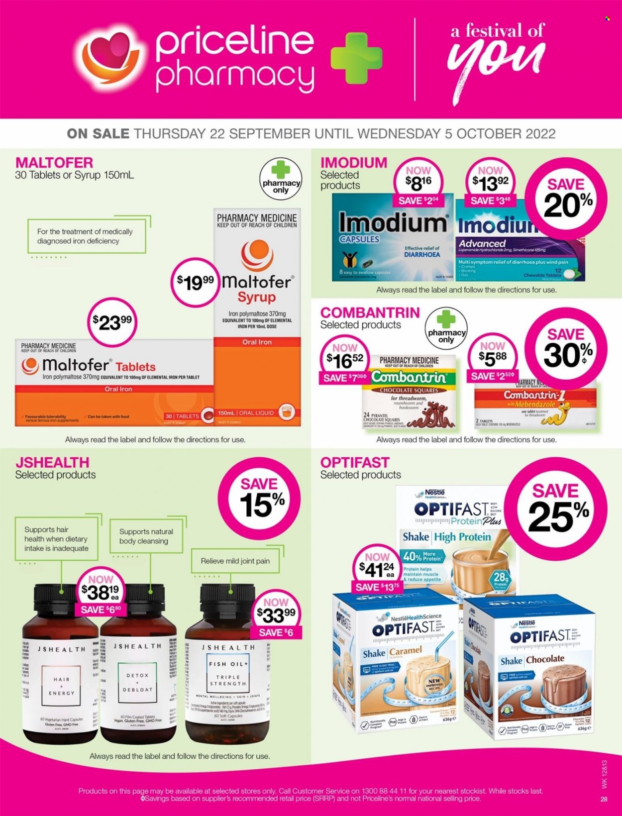 Priceline Pharmacy catalogue  - 22.9.2022 - 5.10.2022. Page 28.