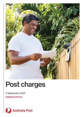 Australia Post - Post charges