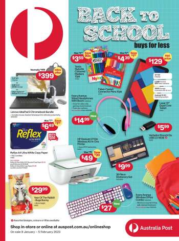 Australia Post catalogue - Back To School Buys For Less