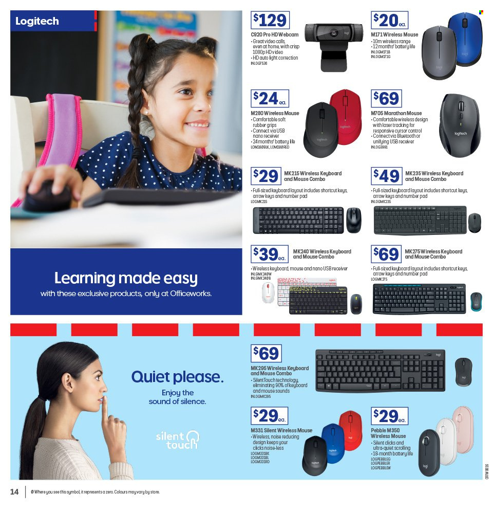 Officeworks catalogue  - 19.1.2023 - 2.2.2023. Page 14.