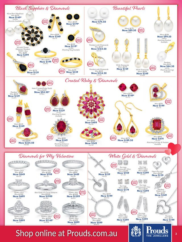 Prouds The Jewellers catalogue  - 23.1.2023 - 14.2.2023. Page 3.
