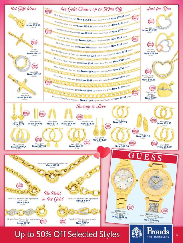Prouds The Jewellers catalogue  - 23.1.2023 - 14.2.2023. Page 5.