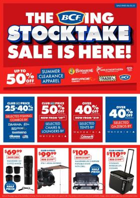 BCF - THE BCFING STOCKTAKE SALE IS HERE!