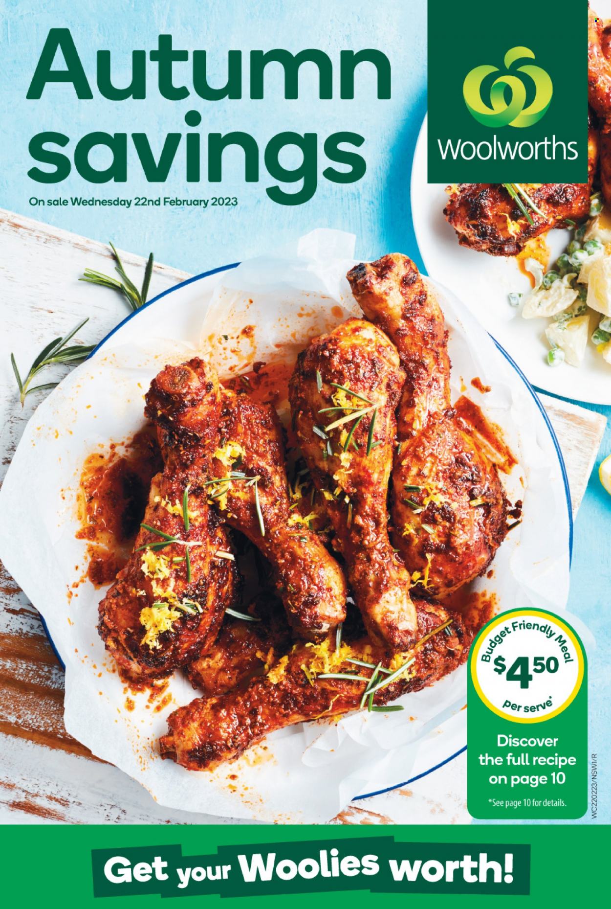 Woolworths catalogue  - 22 Feb 2023 - 23 May 2023. Page 1.