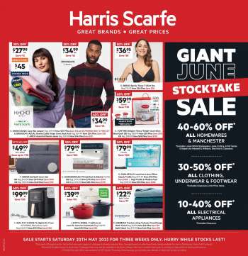 Harris Scarfe catalogue - Giant June Stocktake Sale
