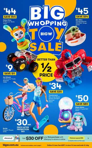 BIG W catalogue - Big Whopping Toy Sale Preview