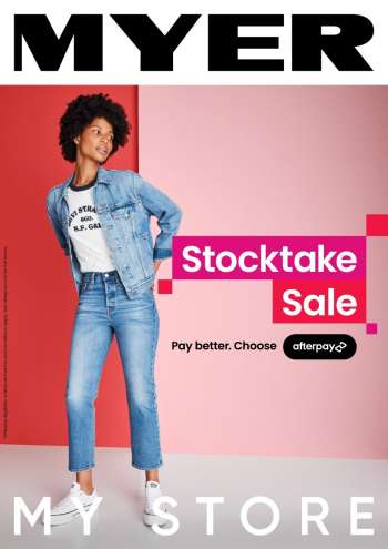 Myer catalogue - Stocktake Sale - Softgoods