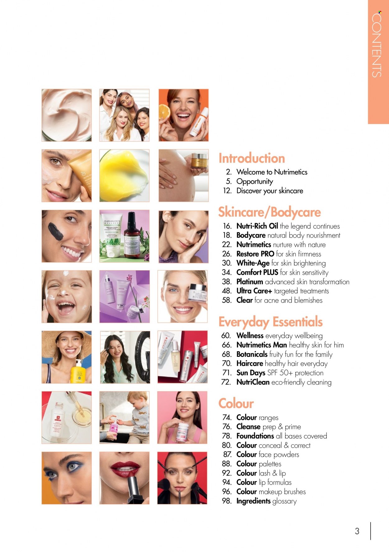 thumbnail - Nutrimetics Catalogue - Sales products - body care, Nutrimetics, lipstick, makeup. Page 3.