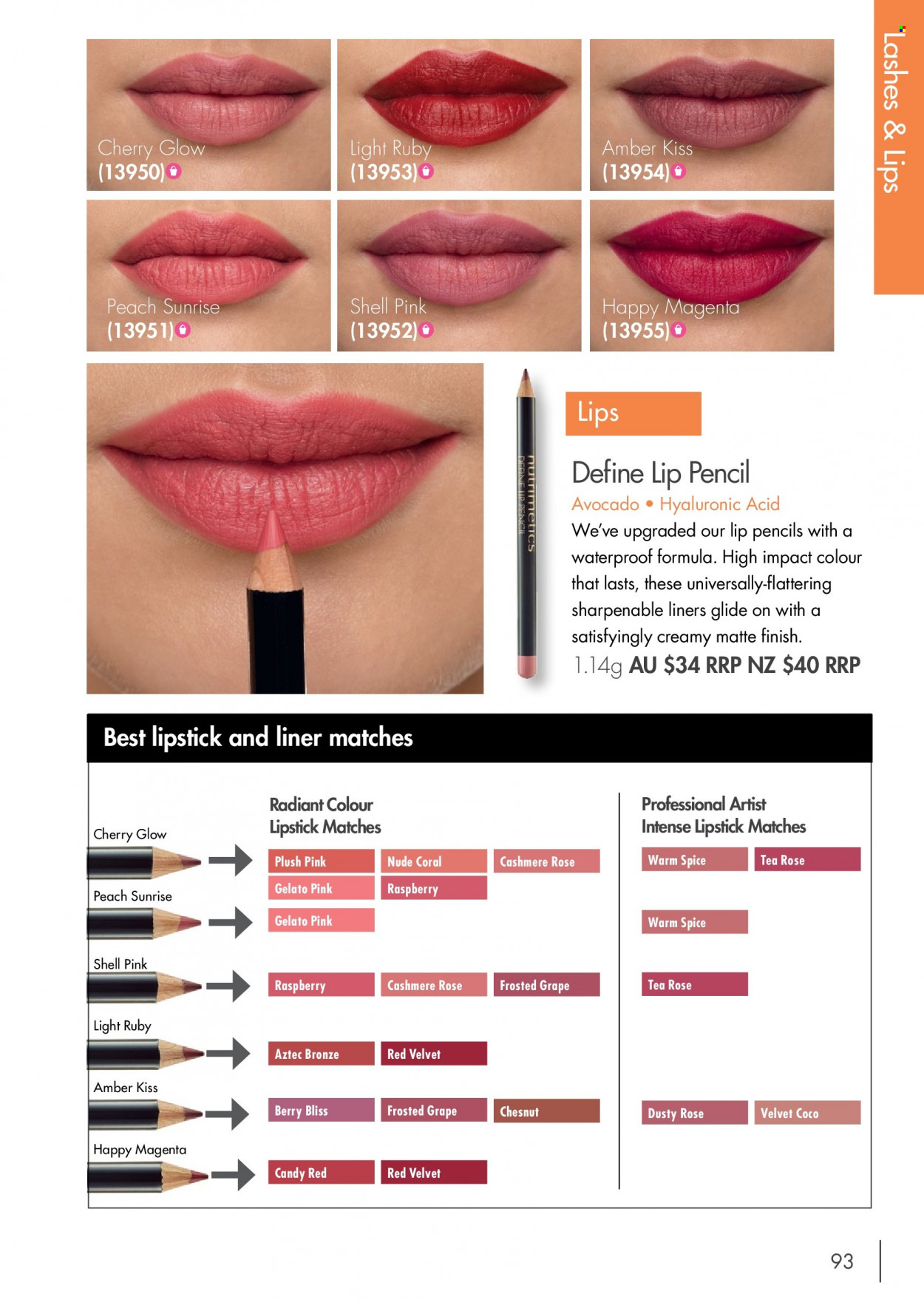 thumbnail - Nutrimetics Catalogue - Sales products - lipstick. Page 93.