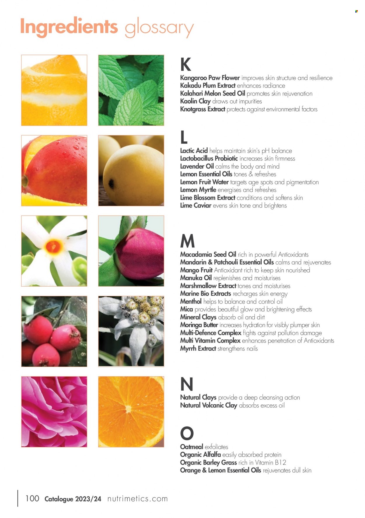 thumbnail - Nutrimetics Catalogue - Sales products - Nutrimetics, vitamin B12, Manuka oil. Page 100.