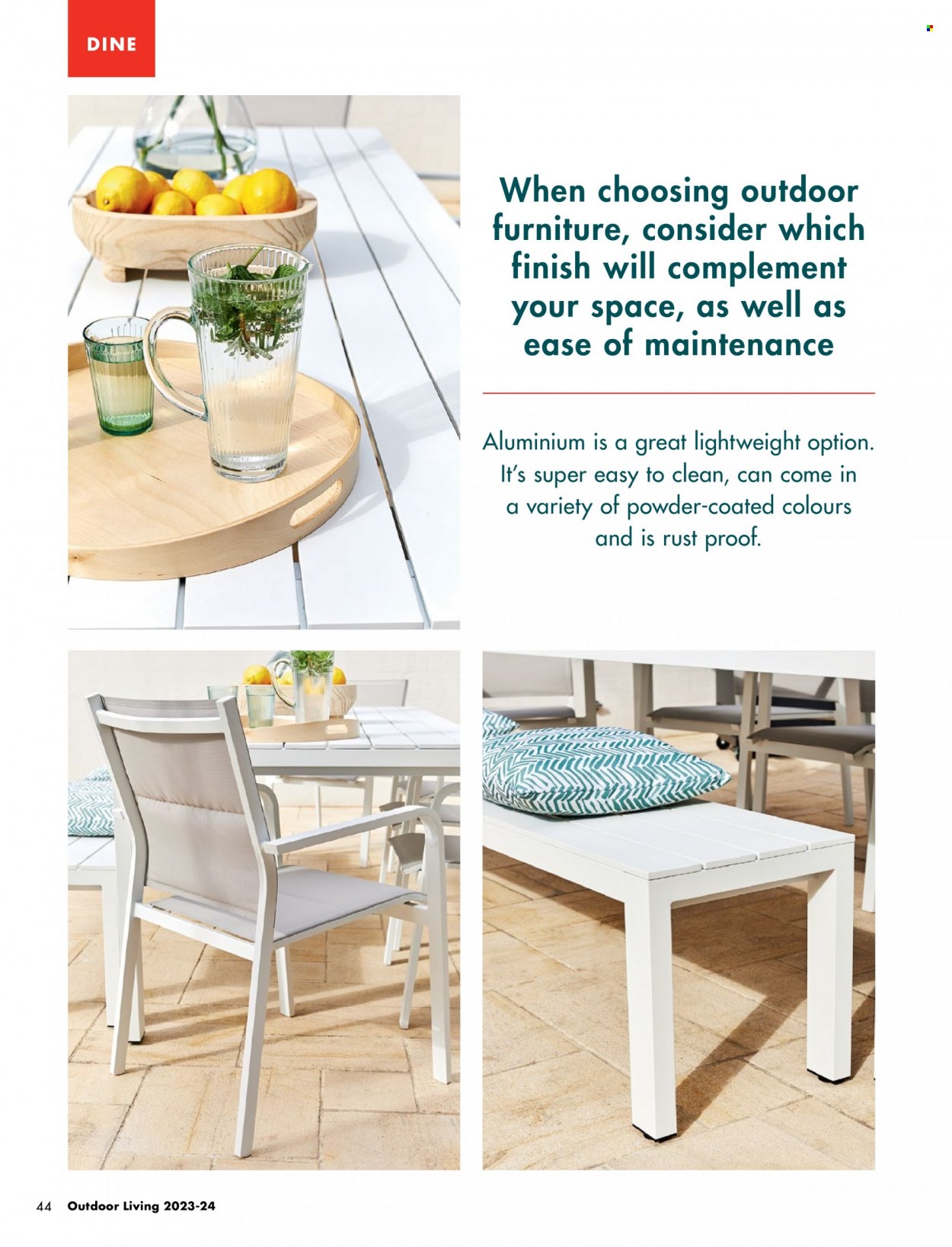 thumbnail - Bunnings Warehouse Catalogue - Sales products - outdoor furniture. Page 44.