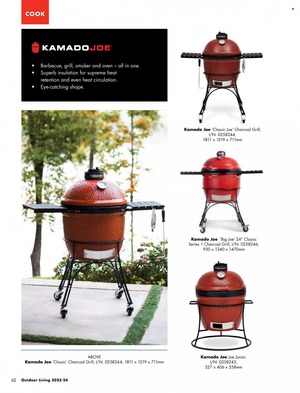 thumbnail - Bunnings Warehouse Catalogue - Sales products - grill, smoker, charcoal grill. Page 62.