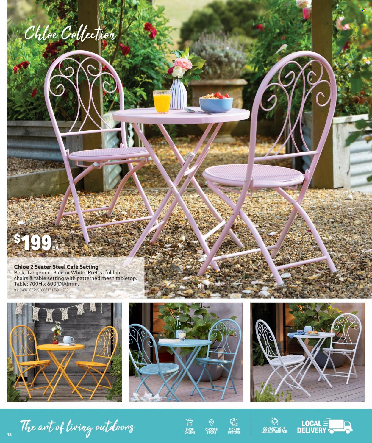 Mitre 10 Catalogue - 27 Sep 2023 - 31 Dec 2023 - Sales products - table, chair. Page 18.