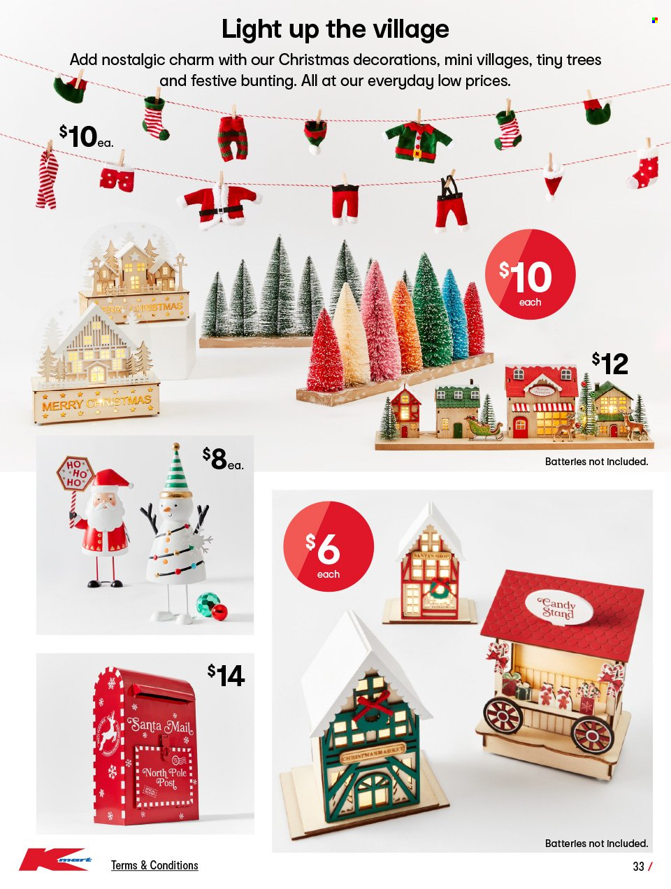 Kmart Catalogue - 2 Nov 2023 - 13 Dec 2023 - Sales products - Candy, christmas decor. Page 33.