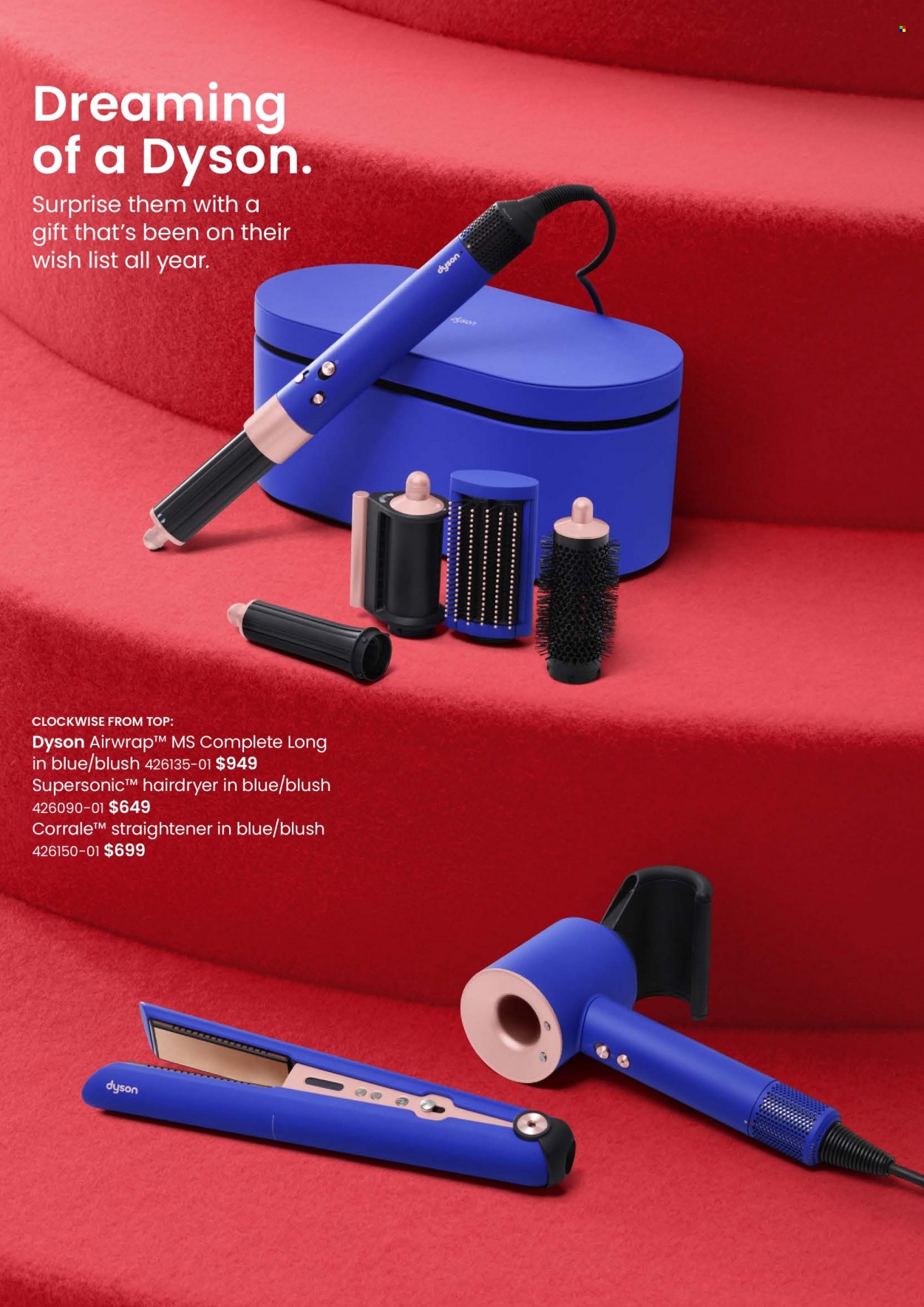 thumbnail - Myer Catalogue - Sales products - Dyson, hair dryer, straightener. Page 16.
