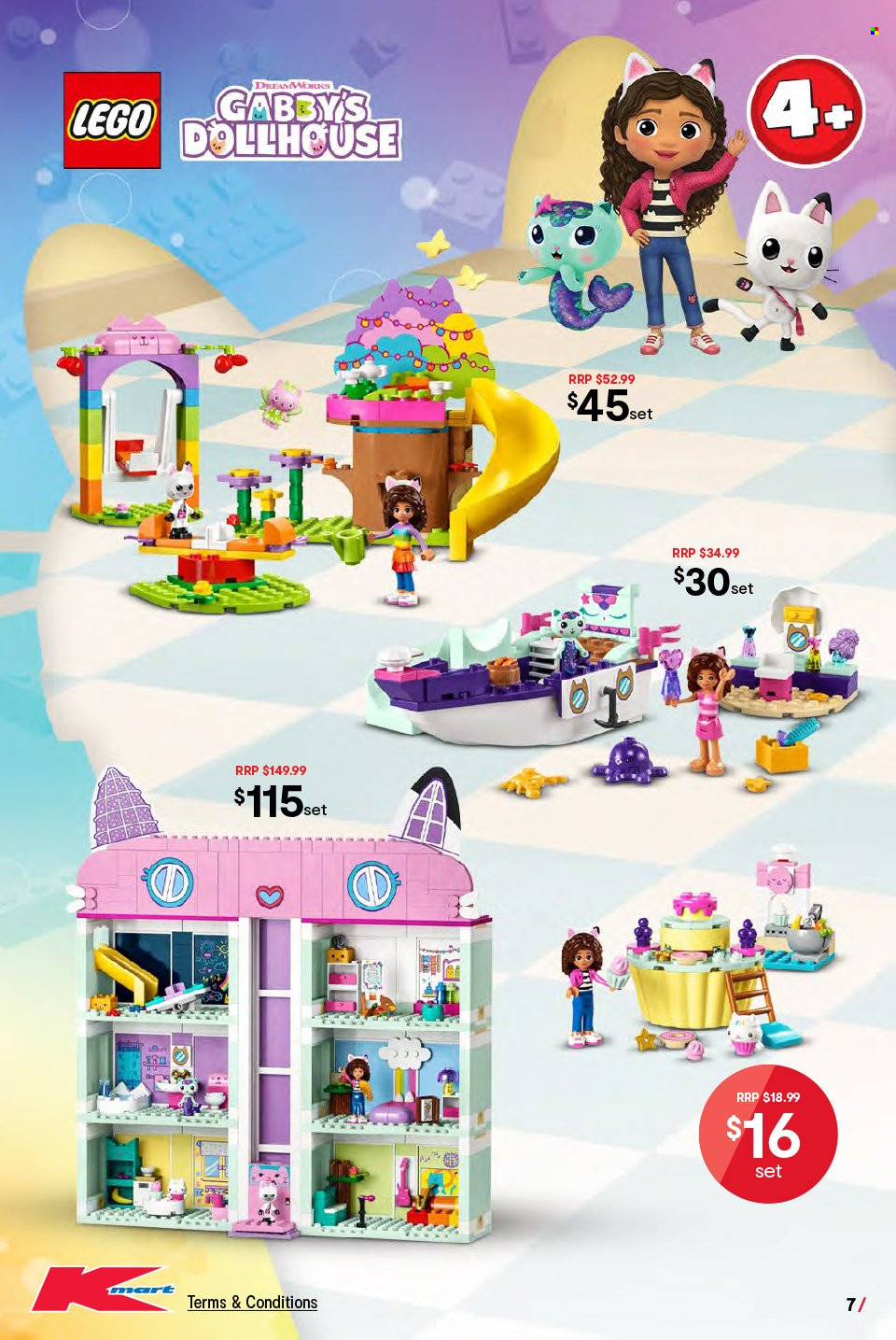 thumbnail - Kmart Catalogue - 1 Aug 2023 - 31 Dec 2023 - Sales products - building blocks, LEGO, toys. Page 7.