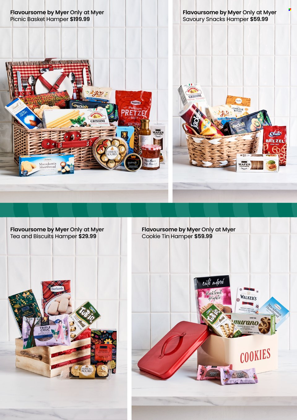 Myer Catalogue - Sales products - hamper. Page 17.