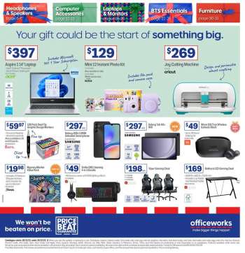 thumbnail - Officeworks catalogue - Your Gift Could Be The Start of Something Big