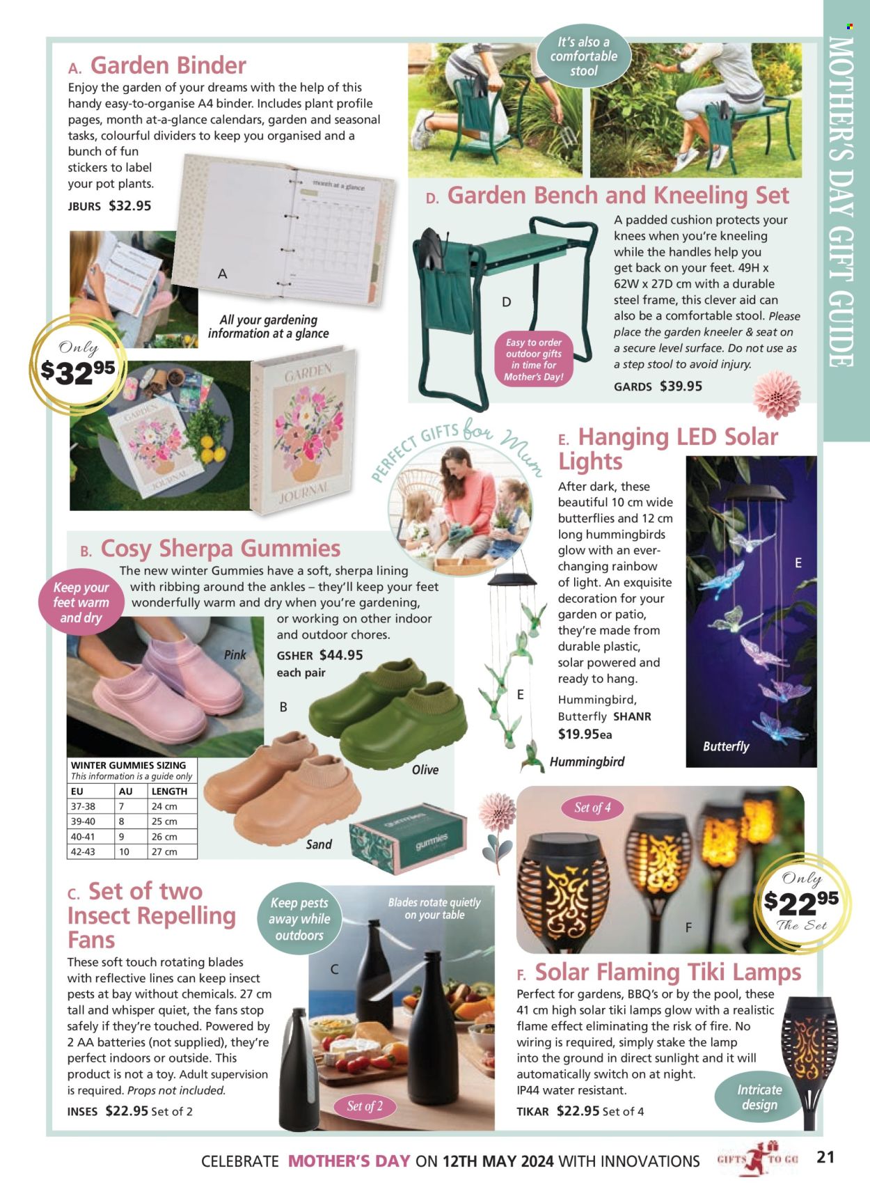 thumbnail - Innovations Catalogue - Sales products - label, calendar, sticker, cushion, sherpa, lamp, solar light. Page 21.