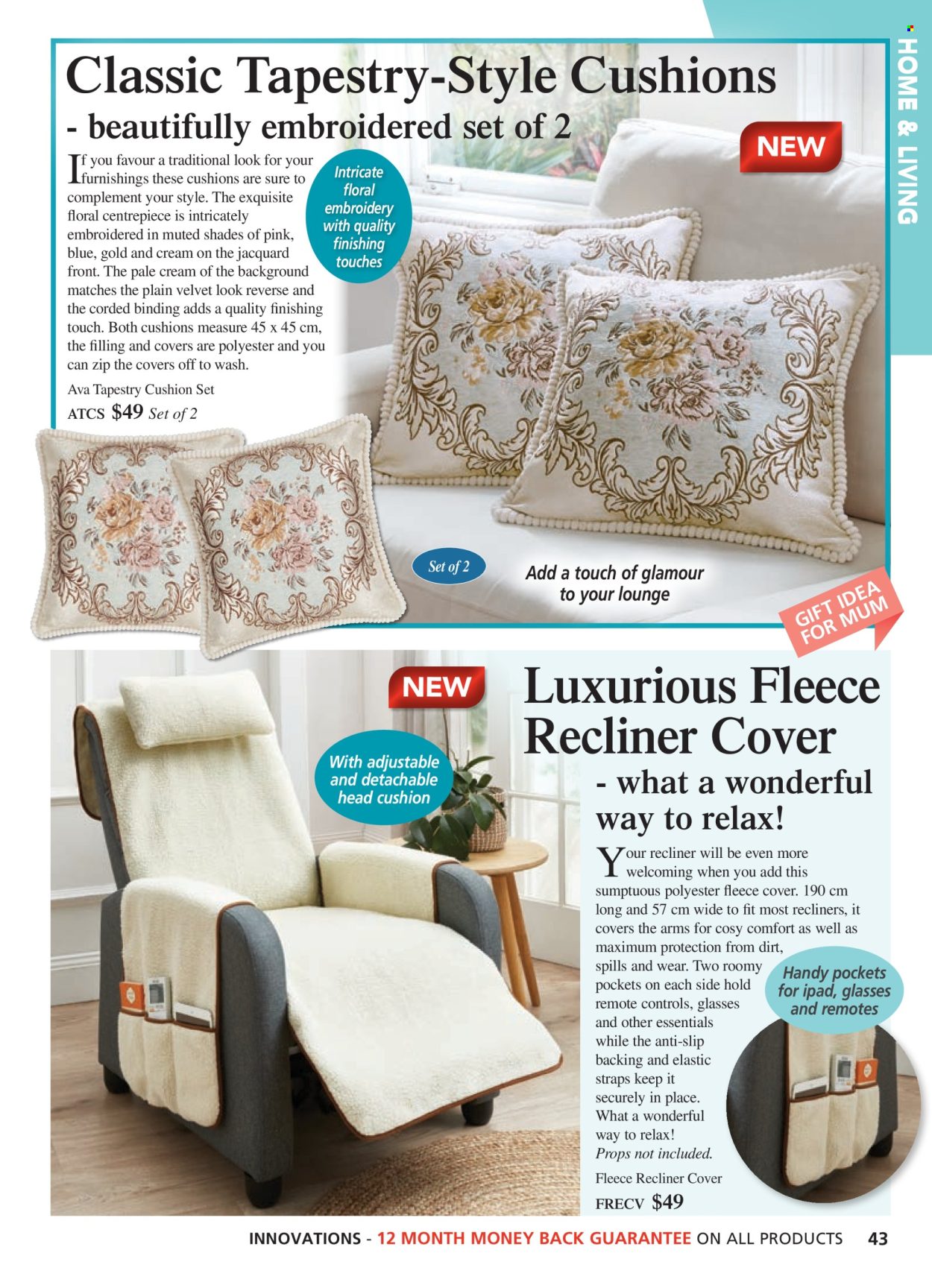 thumbnail - Innovations Catalogue - Sales products - cushion, tapestry, Apple. Page 43.