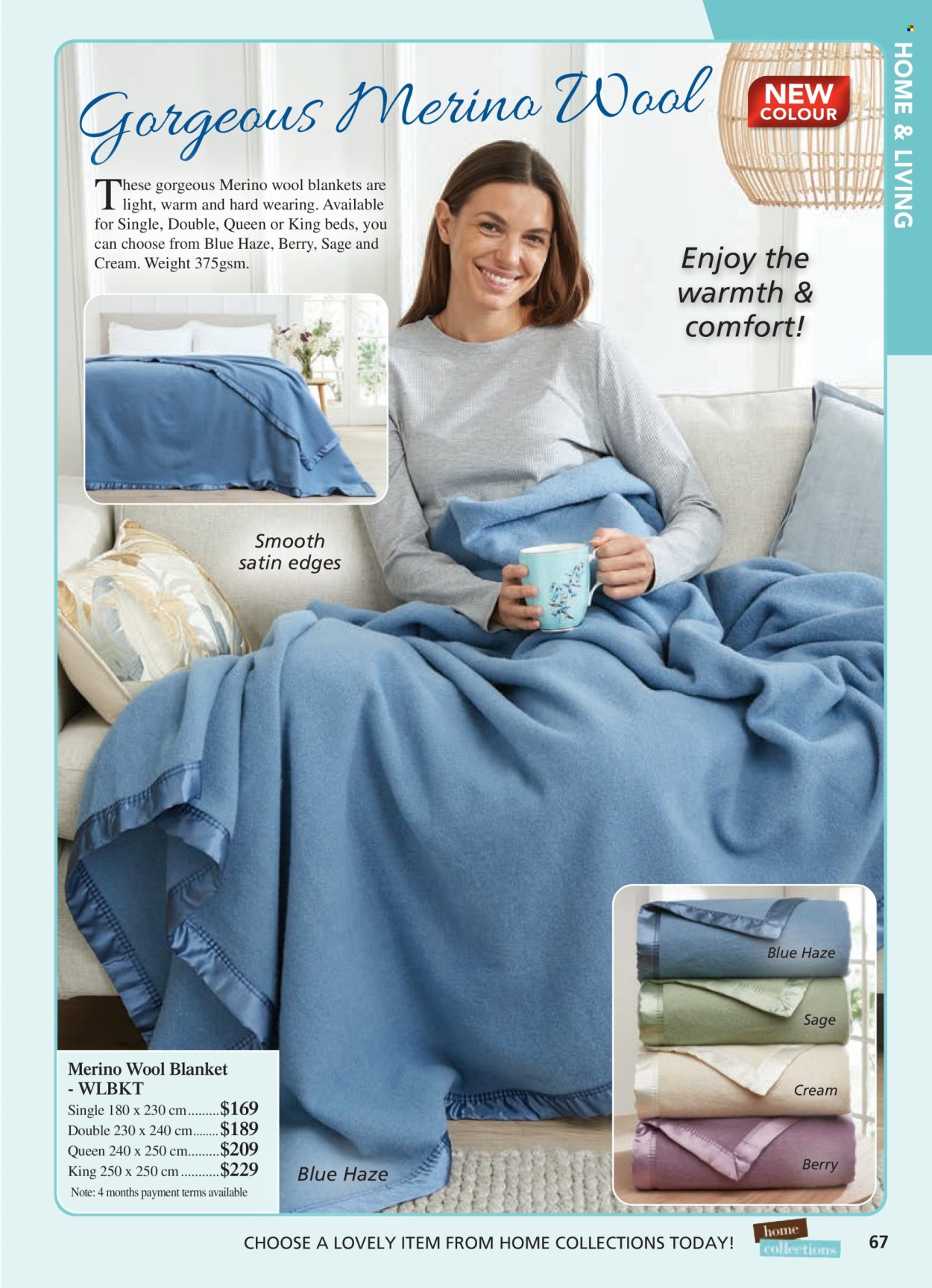 thumbnail - Innovations Catalogue - Sales products - blanket, wool throw. Page 67.