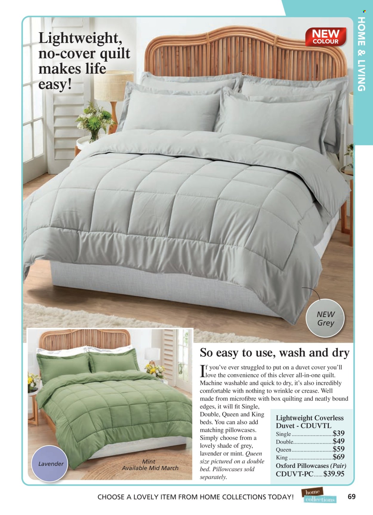 thumbnail - Innovations Catalogue - Sales products - pillowcase, quilt. Page 69.