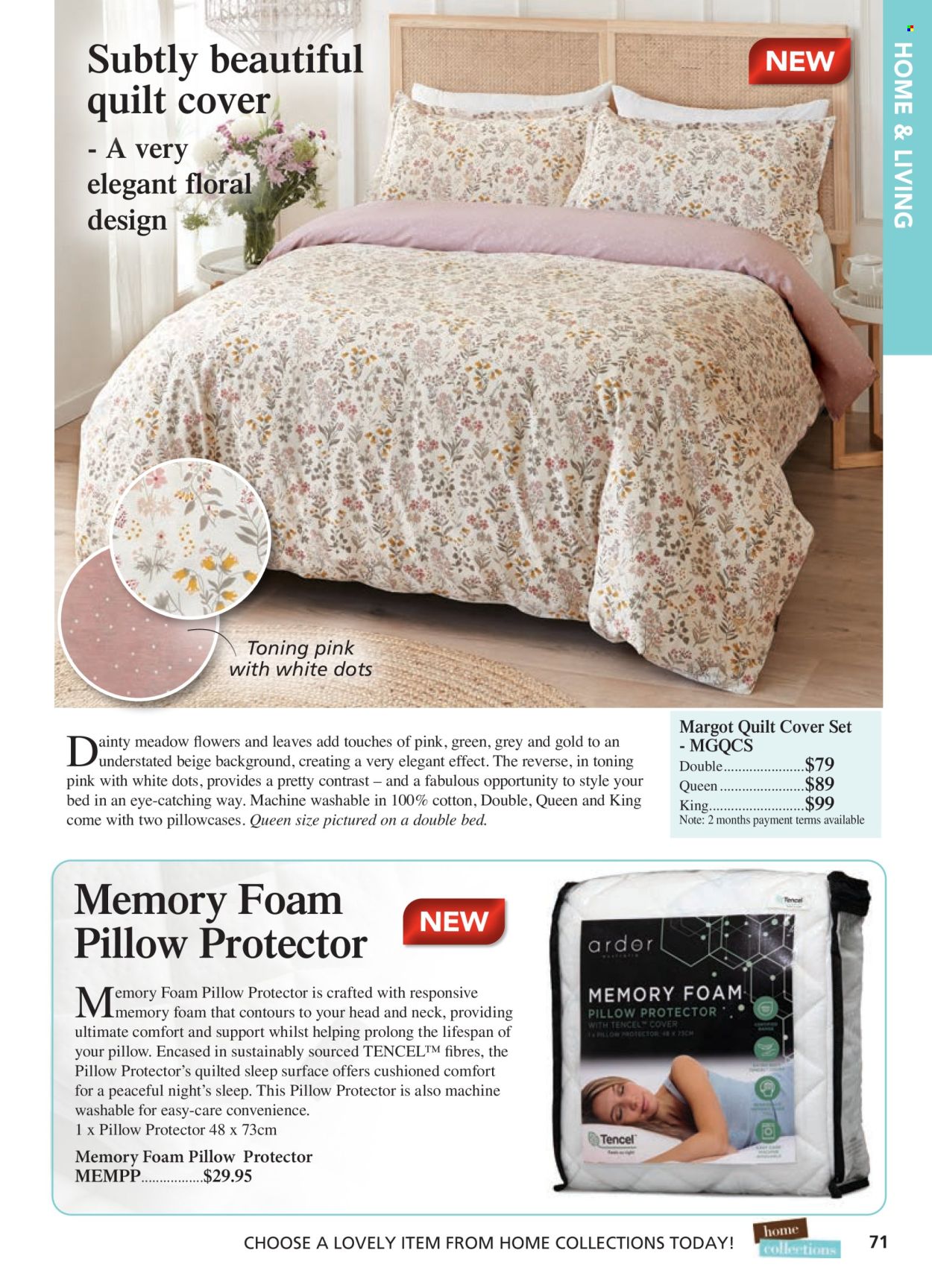thumbnail - Innovations Catalogue - Sales products - pillowcase, foam pillow, quilt cover set, pillow protector. Page 71.