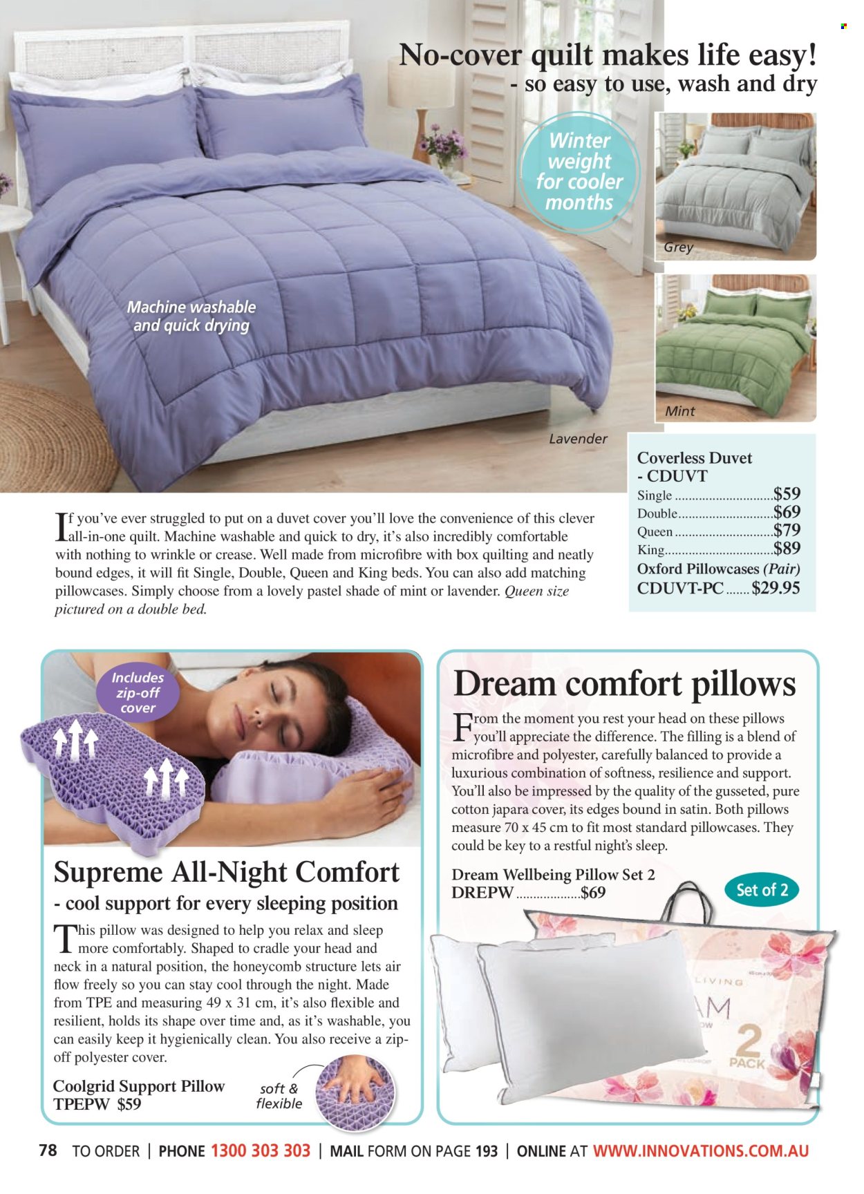 thumbnail - Innovations Catalogue - Sales products - pillow, pillowcase, quilt. Page 78.