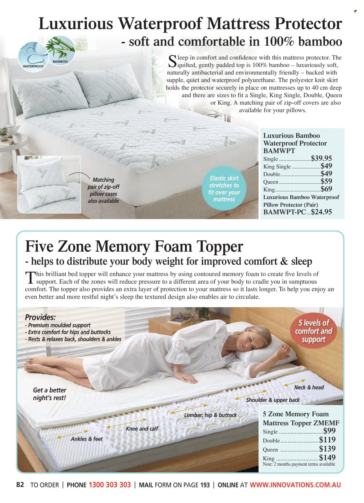 thumbnail - Innovations Catalogue - Sales products - mattress protector, pillow protector. Page 82.