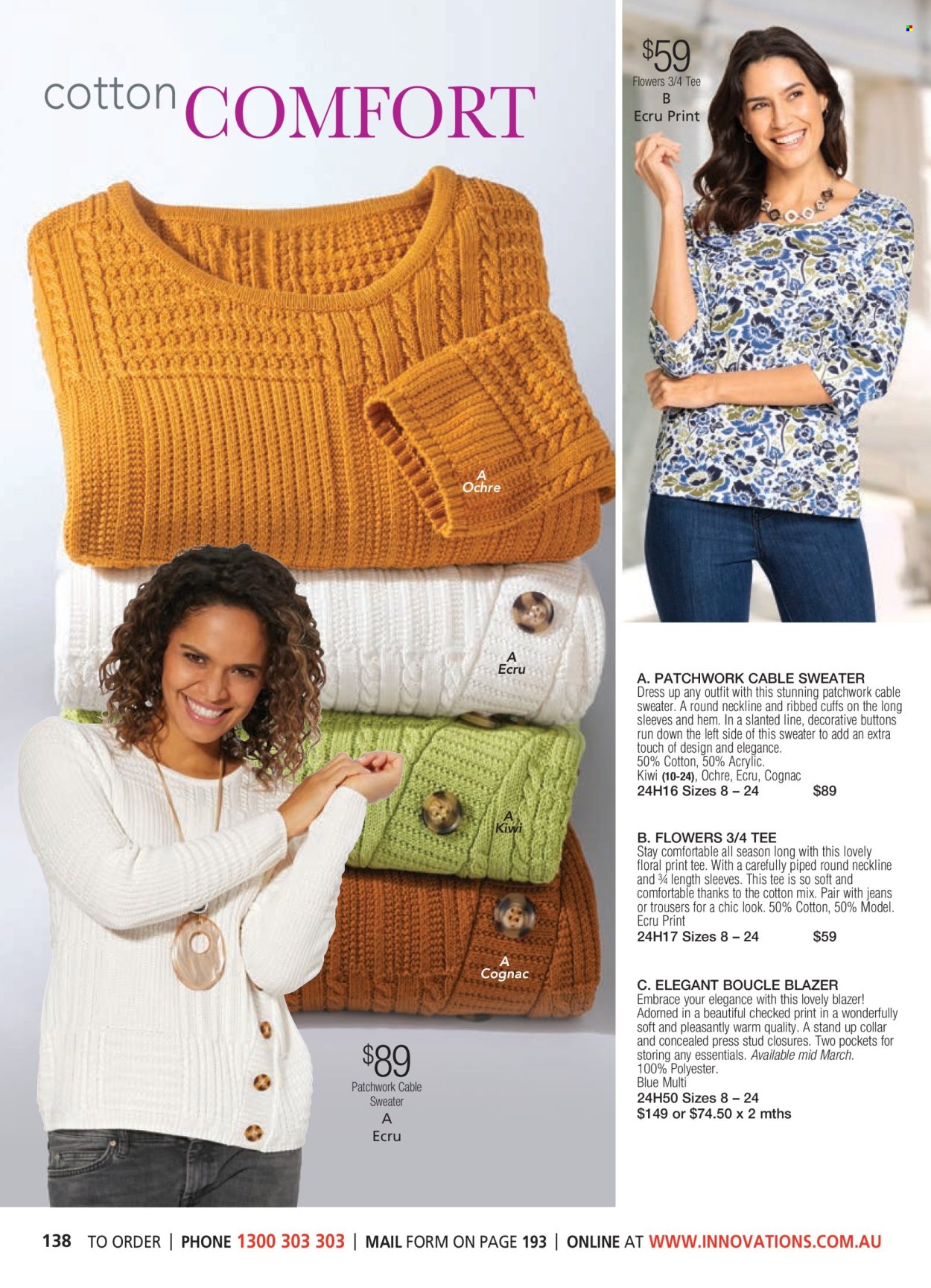 thumbnail - Innovations Catalogue - Sales products - trousers, jeans, dress, t-shirt, blazer, sweater. Page 138.