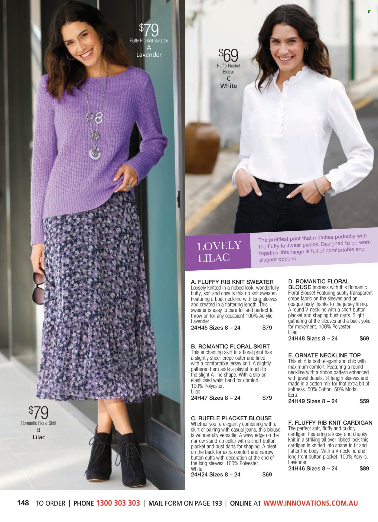 thumbnail - Innovations Catalogue - Sales products - slip-on shoes, ribbon, blanket, jeans, blouse, shirt, cardigan, sweater, jersey, knitwear. Page 148.