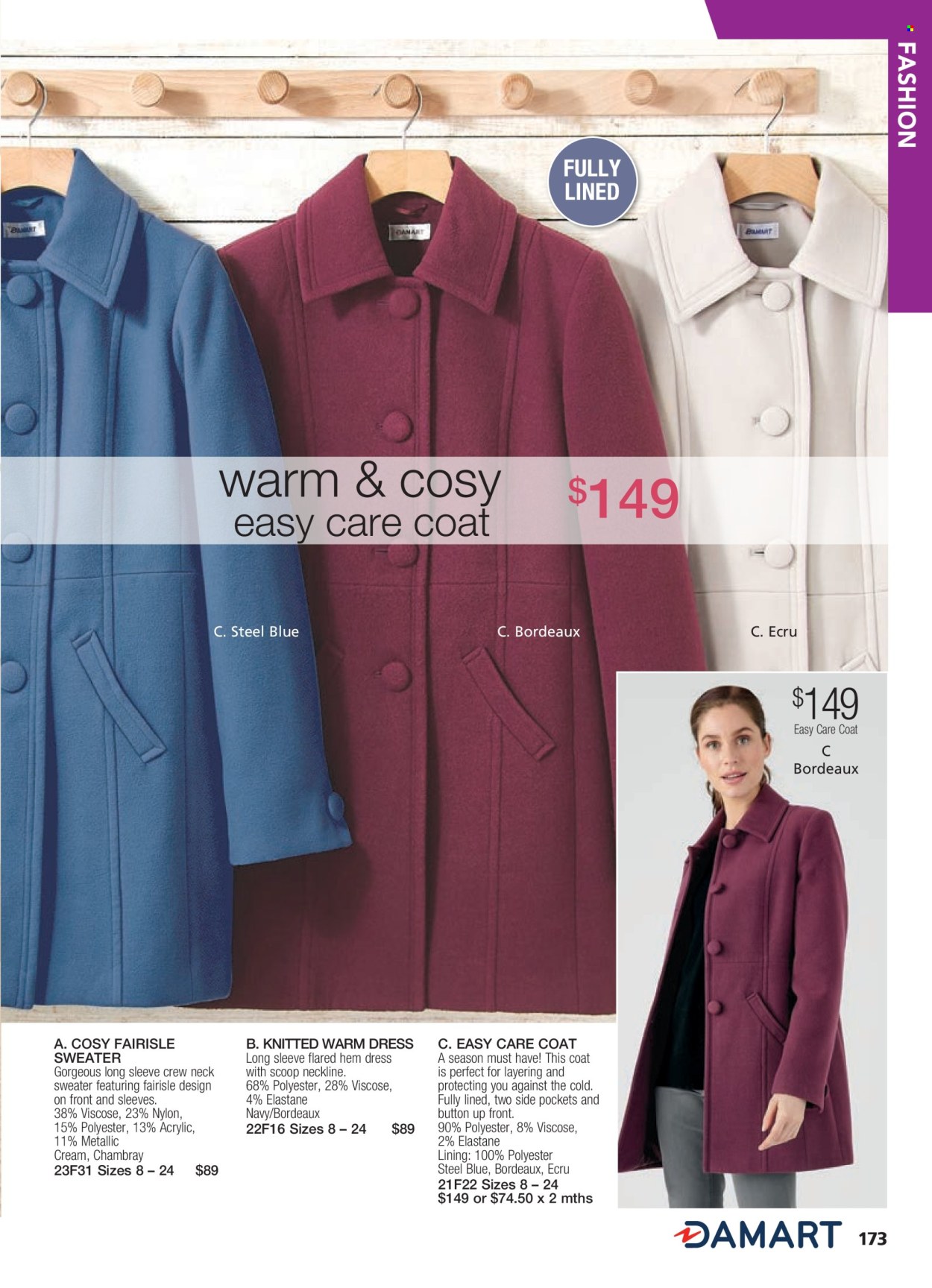 thumbnail - Innovations Catalogue - Sales products - coat, dress, sweater. Page 173.