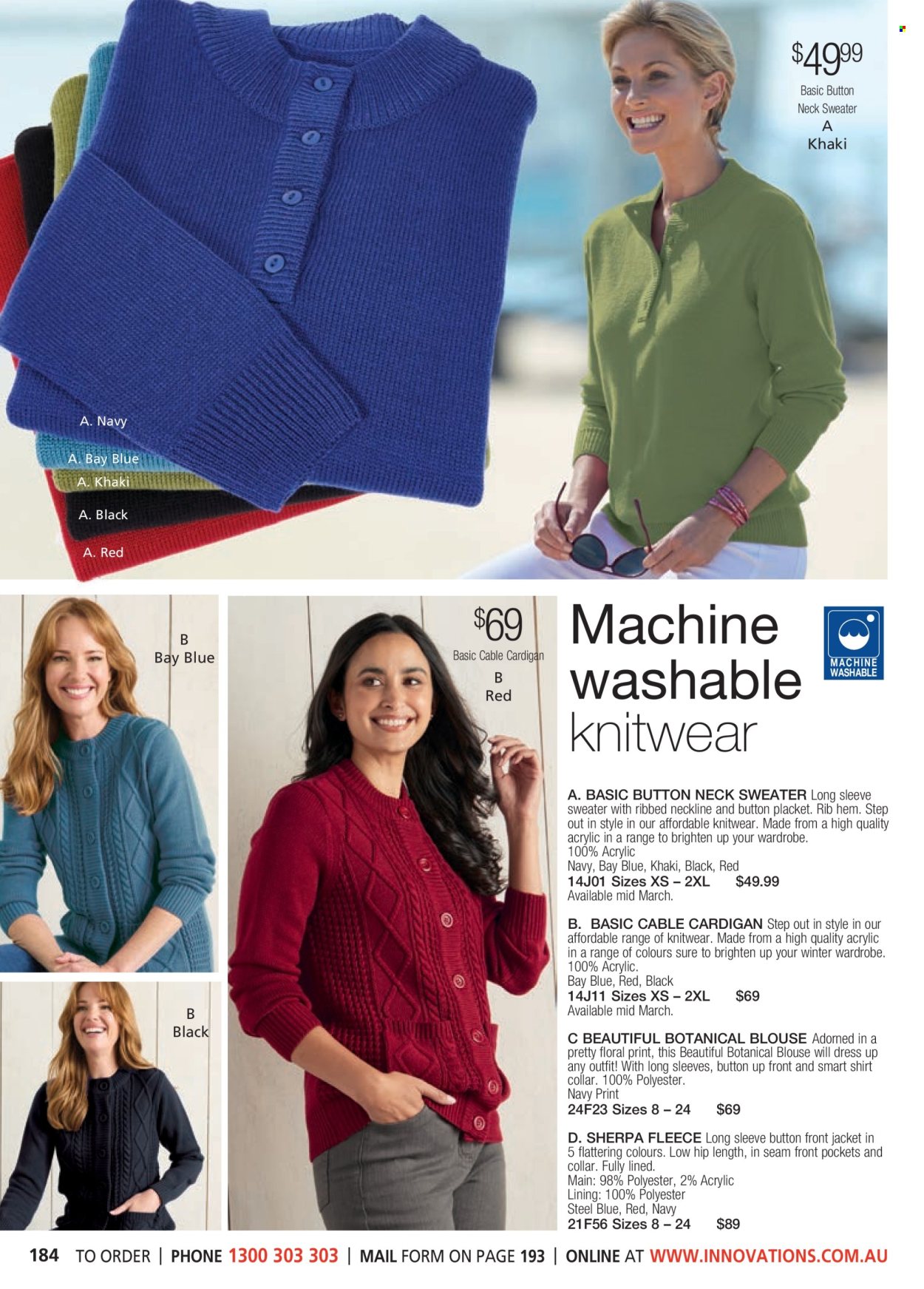 thumbnail - Innovations Catalogue - Sales products - jacket, dress, blouse, shirt, cardigan, sherpa, sweater, knitwear. Page 184.
