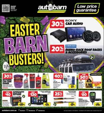 thumbnail - Autobarn catalogue - EASTER BARN BUSTERS !