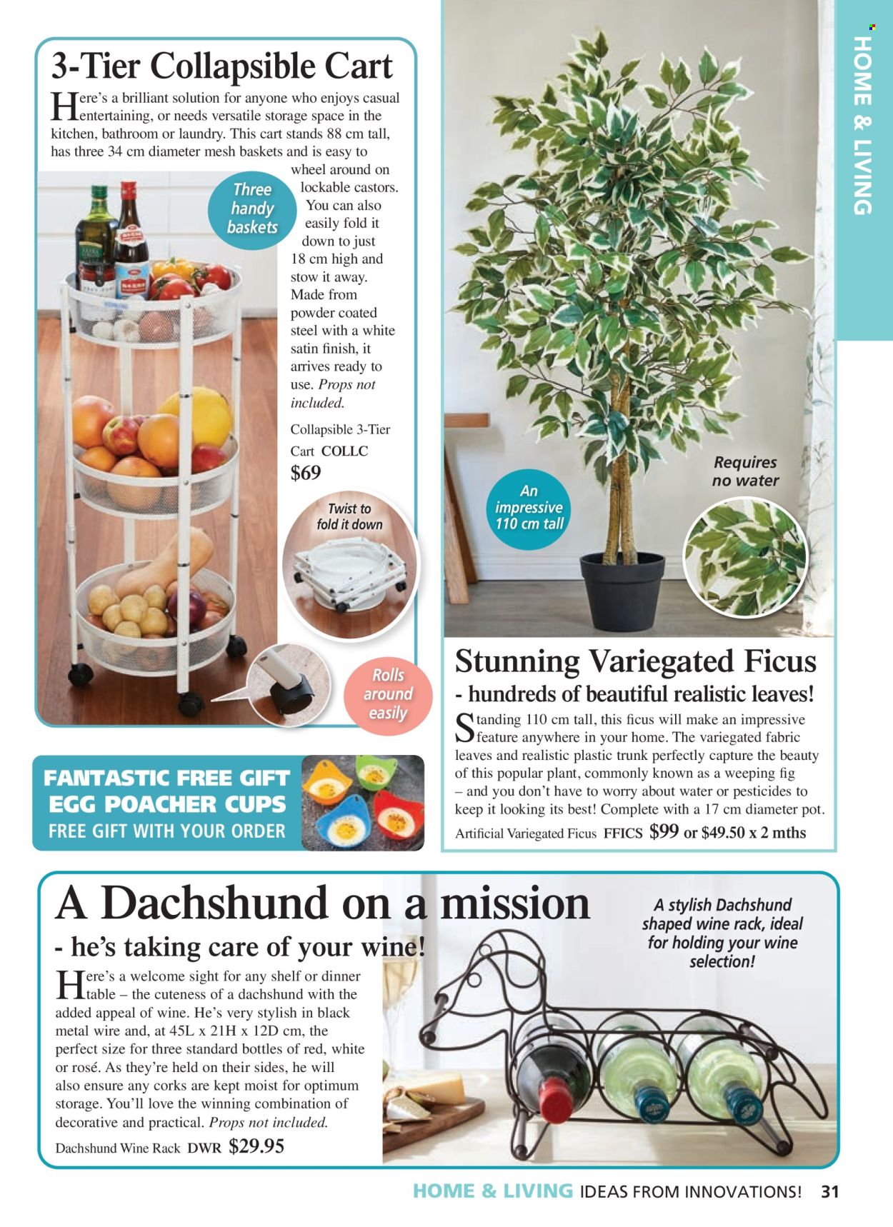 thumbnail - Innovations Catalogue - Sales products - basket, cup, Optimum, eggs. Page 31.