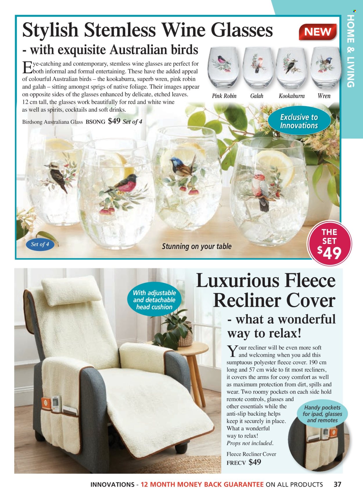 thumbnail - Innovations Catalogue - Sales products - wine glass, bag, cushion, Apple. Page 37.