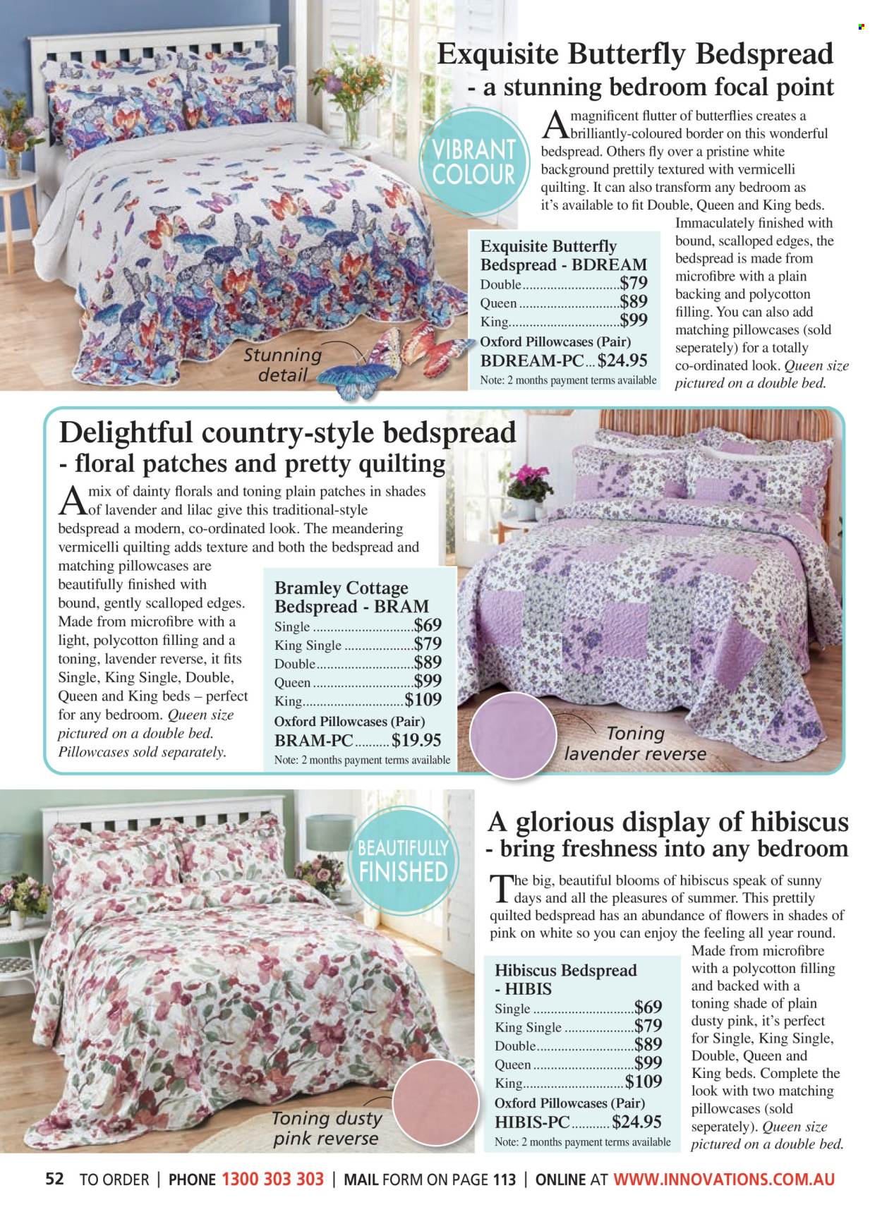 thumbnail - Innovations Catalogue - Sales products - bedspread, pillowcase. Page 52.