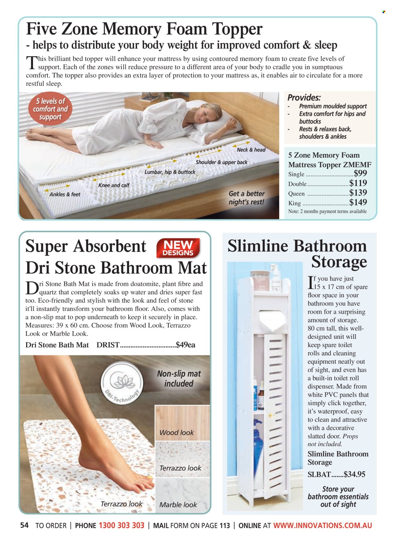 thumbnail - Innovations Catalogue - Sales products - non-slip mat, dispenser, mattress protector, bath mat. Page 54.