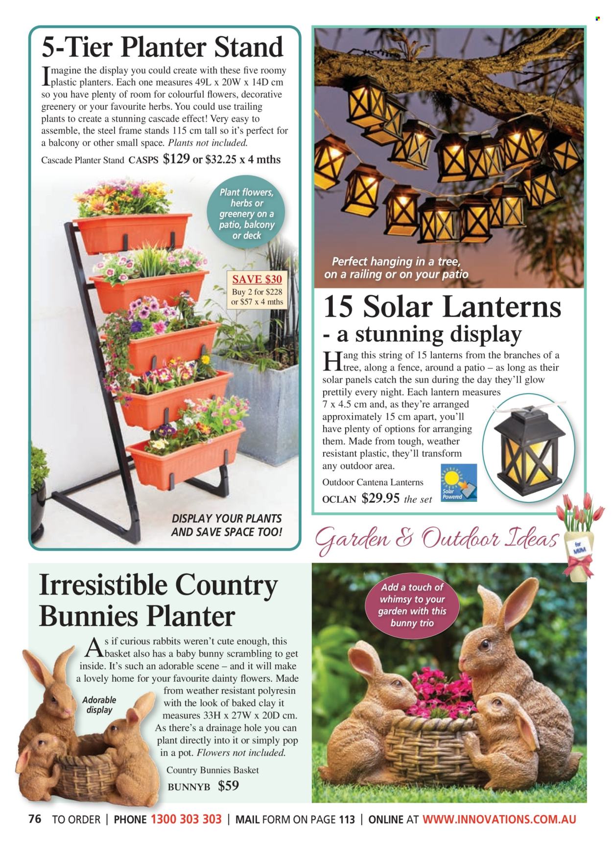thumbnail - Innovations Catalogue - Sales products - basket, lantern. Page 76.