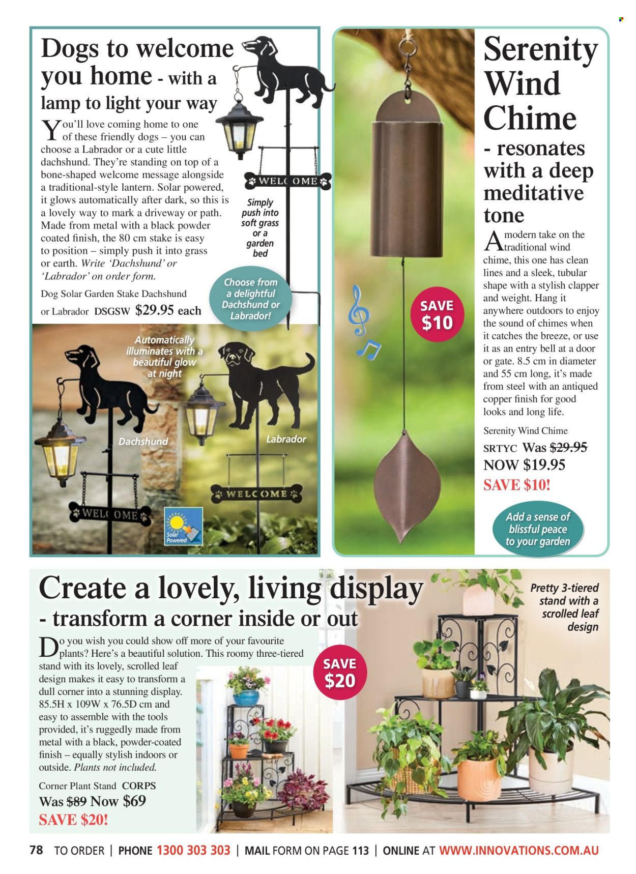thumbnail - Innovations Catalogue - Sales products - chimes, lamp, lantern. Page 78.
